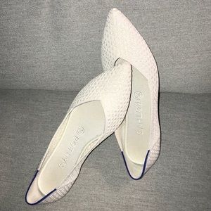 Rothy’s Salt Honeycomb Pointed Flat in Size 8 Shoe